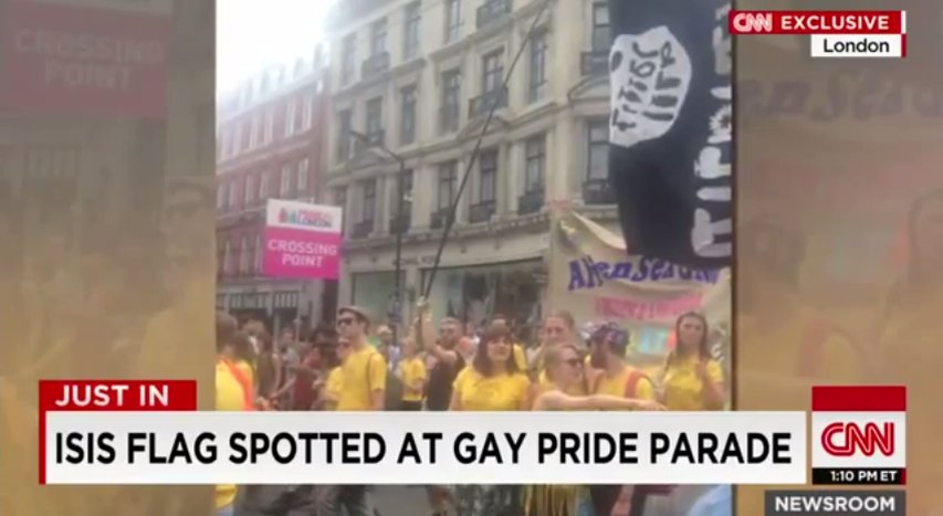 Woman says she spotted 'ISIS' flag at gay pride...