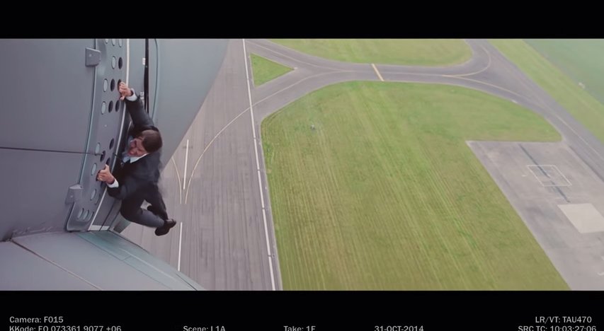 Tom Cruise does his own stunts - Mission Impossible