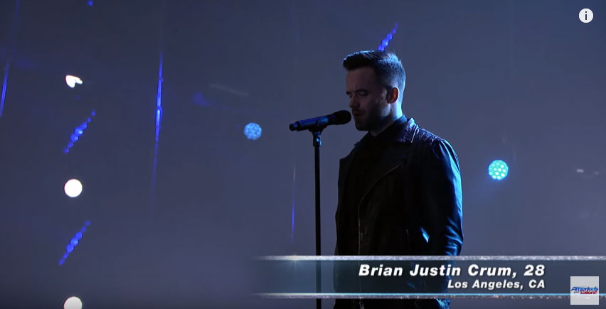 Brian Justin Crum: Singer Captivates the Audience With Radiohead Cover - America's Got Talent 2016