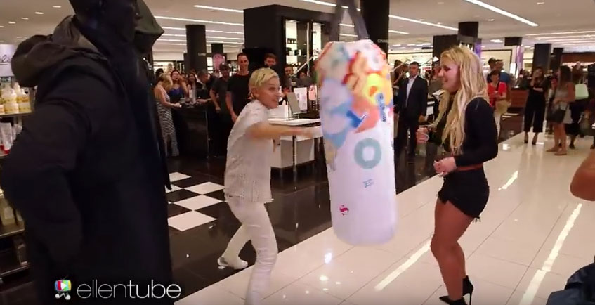Ellen and Britney Spears' Mall Mischief